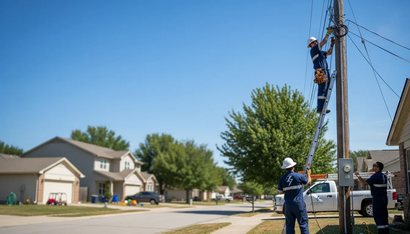 Residential electrician providing installation services in Lowman, NY
